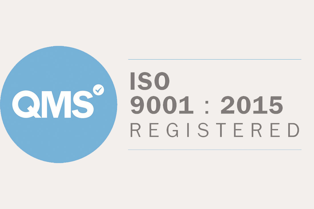 We Are ISO 9001 Certified